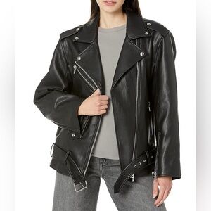 BLANKNYC Dark Leather Outerwear - OVERSIZED